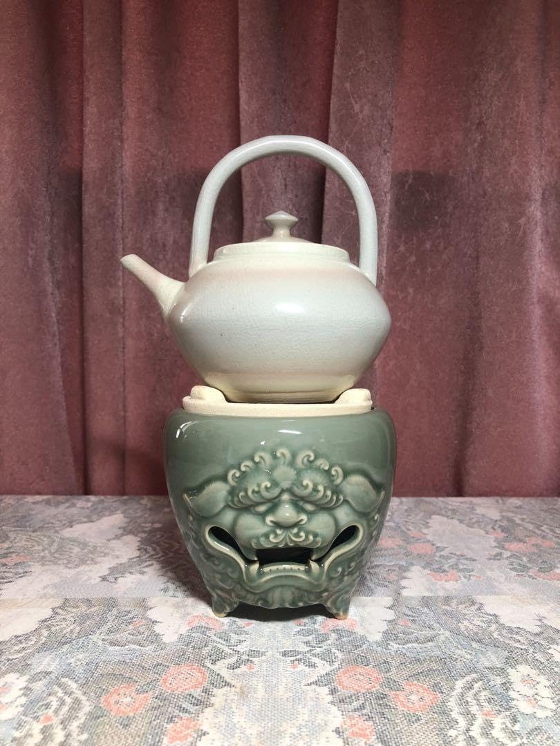 e1646 涼炉 銅急須 セット ミニ涼炉 高さ6.5cm ミニ急須 薬缶 水注